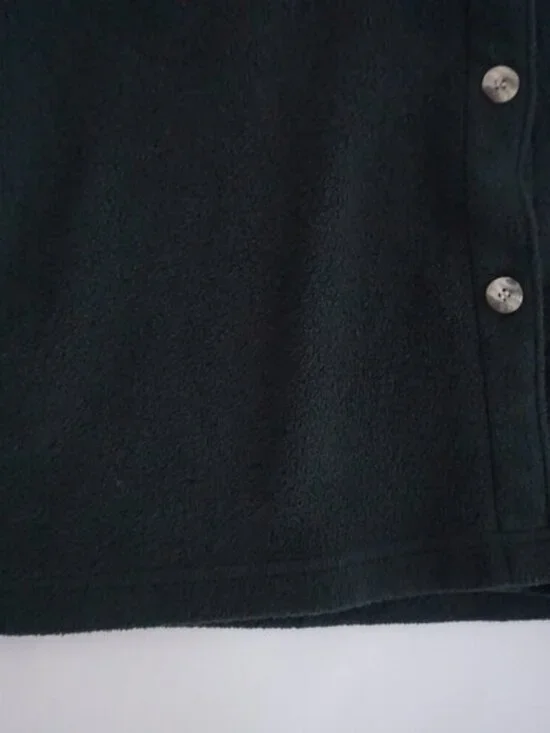 Vintage '90S Cherokee Hunter Green Embroidered Feathers Button Up Shacket S - Picture 8 of 10